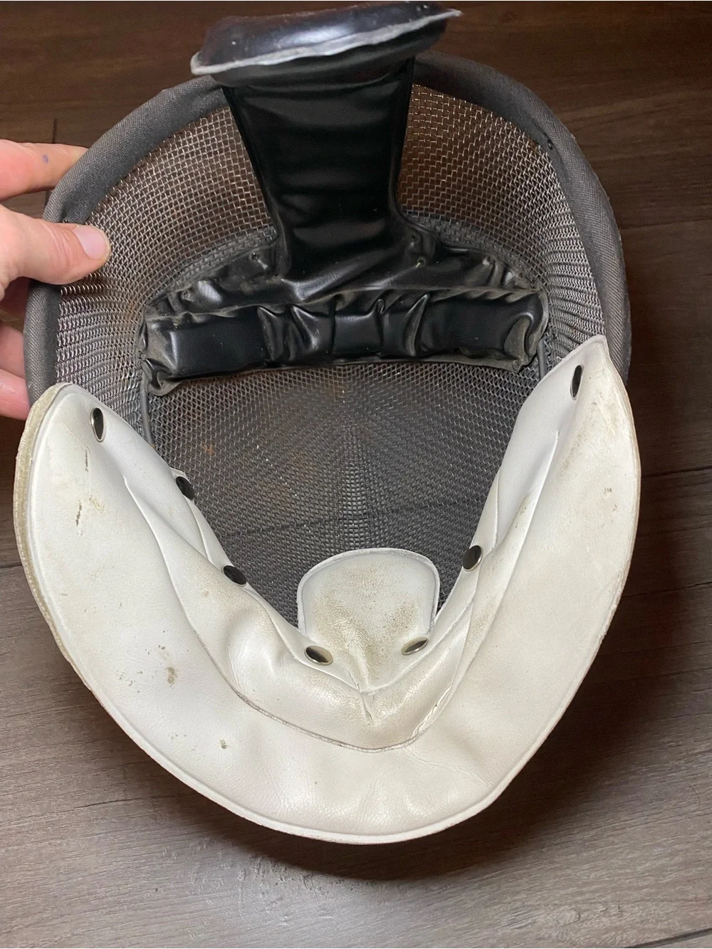 Vintage American Castello NYC Fencing Mask with White Bib - Protective Headgear